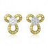 Beautifully Crafted Diamond Pendant Set with Matching Earrings in 18k gold with Certified Diamonds - TMS10101W, TMS10101WER